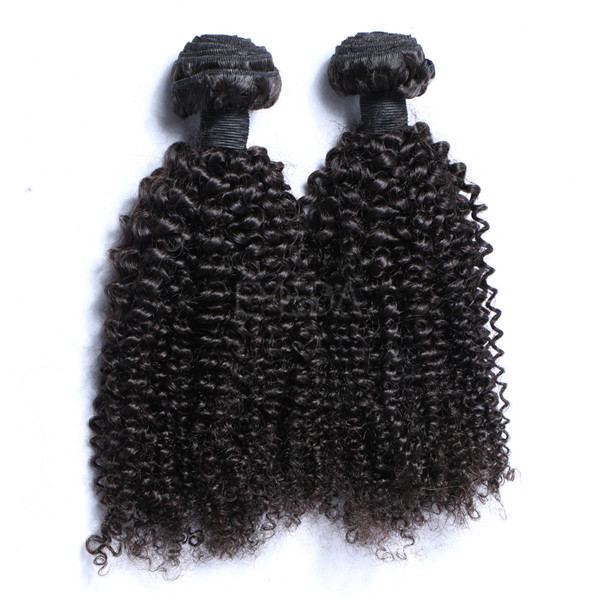 Kinky curl full cuticle first remi hair LJ211